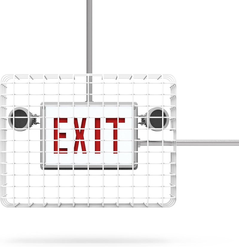 GARDTEC SC900-W1 Universal Mount, Exit Sign Damage Stopper Cage, Protective Polyester Cover Coated Steel Wire Guard, Surface and Conduit Compatible [NOW INCLUDES IMPROVED MOUNTING HARDWARE] - Image 2